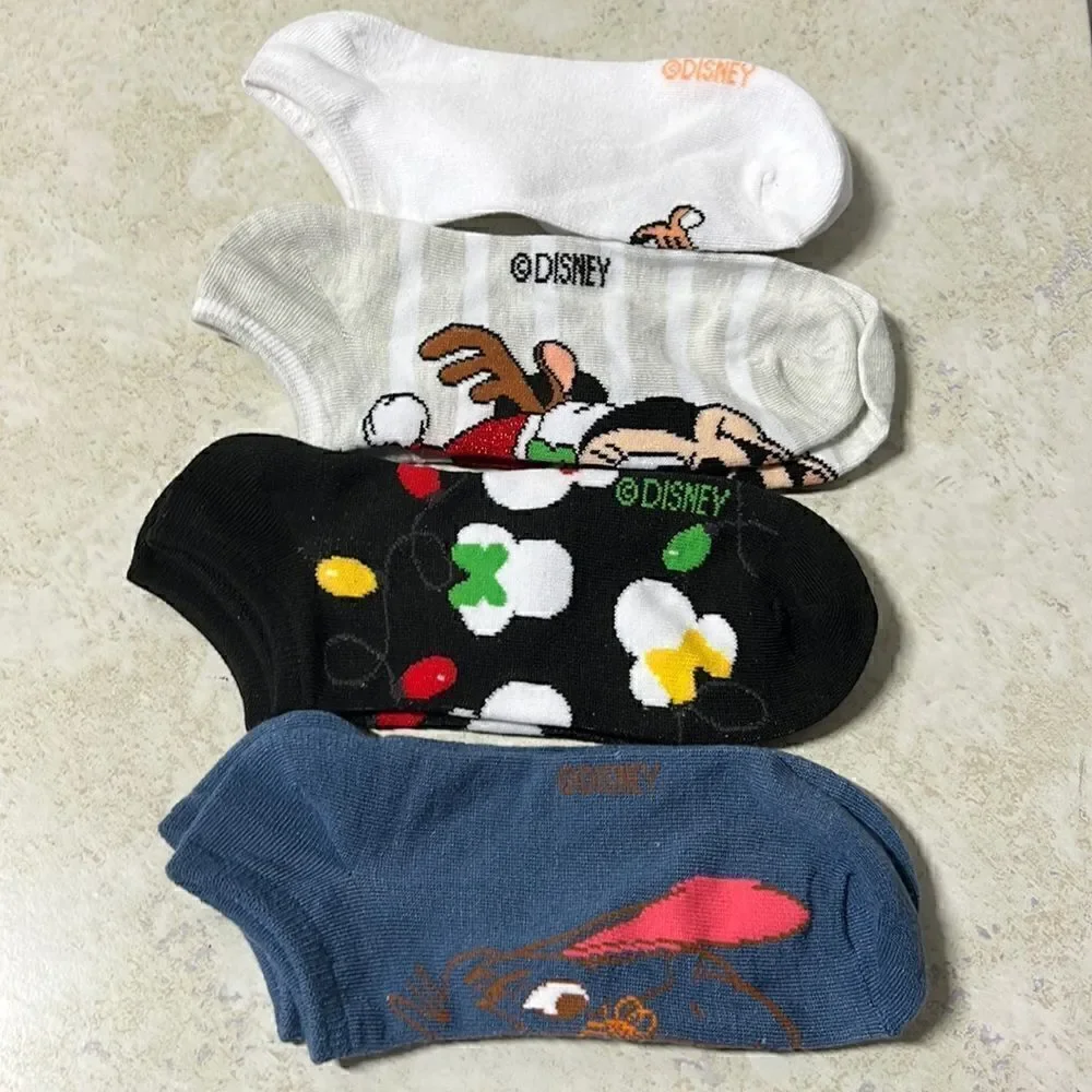 Disney Bundle Of 4 Footie Socks!